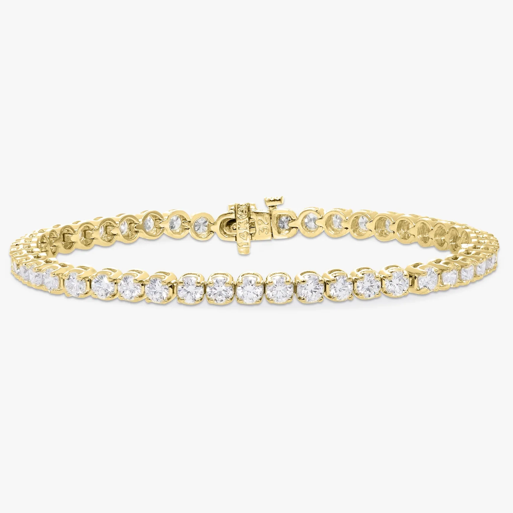 Buttercup Lab Diamond Scalloped Tennis Bracelet 6 ctw