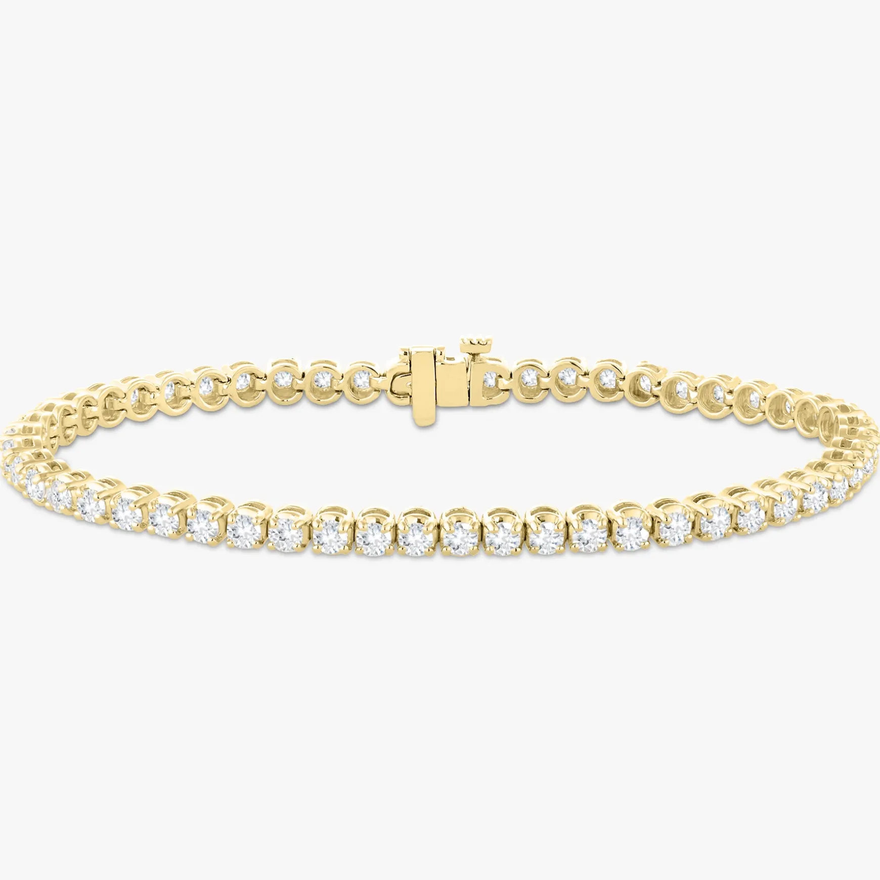 Buttercup Lab Diamond Scalloped Tennis Bracelet 4 ctw
