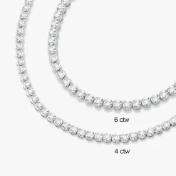 Buttercup Lab Diamond Scalloped Tennis Bracelet 4 ctw