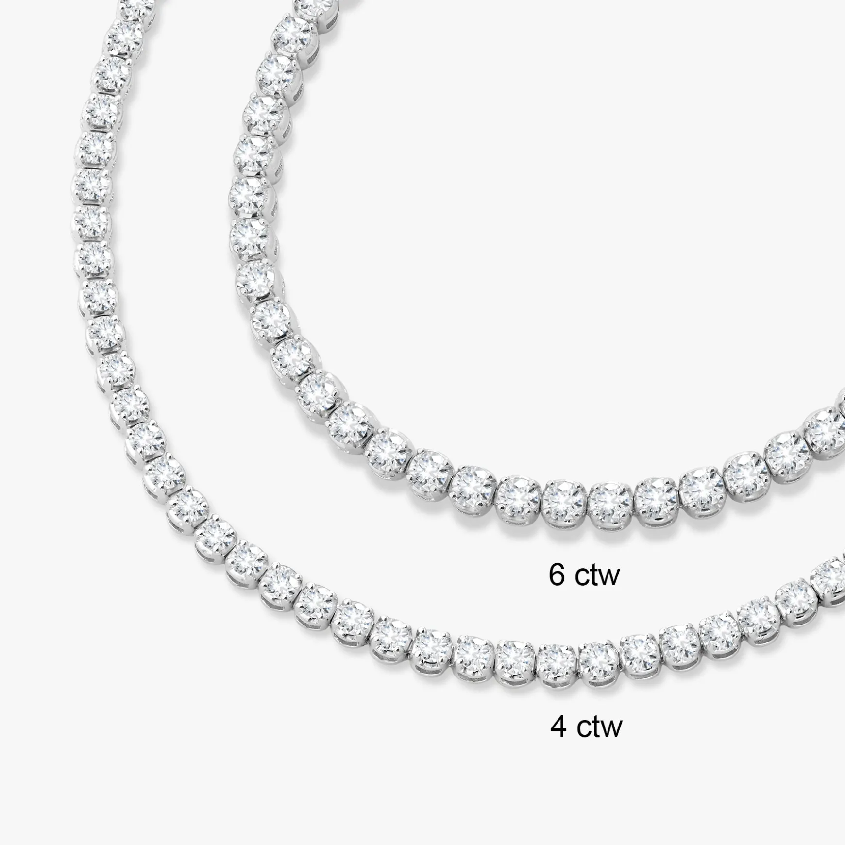 Buttercup Lab Diamond Scalloped Tennis Bracelet 4 ctw