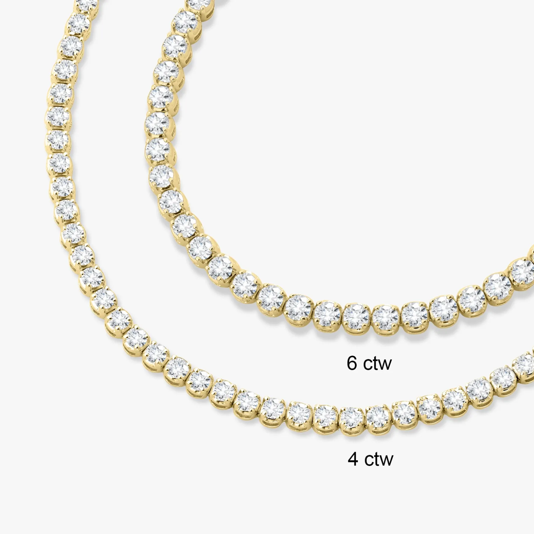 Buttercup Lab Diamond Scalloped Tennis Bracelet 4 ctw