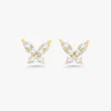 Butterfly Kisses Diamond Butterfly Stud Earrings