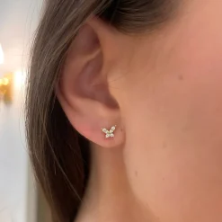Butterfly Kisses Diamond Butterfly Stud Earrings