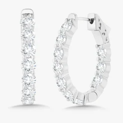 Calliope Diamond Hoop Earrings 6.10 ctw