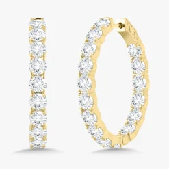 Calliope Diamond Hoop Earrings 10.90 ctw