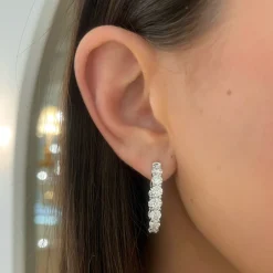 Calliope Diamond Hoop Earrings 6.10 ctw