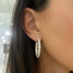 Calliope Diamond Hoop Earrings 10.90 ctw