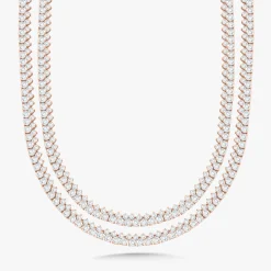 Capriana Double Row 30 Inch Tennis Necklace 35.56 ctw