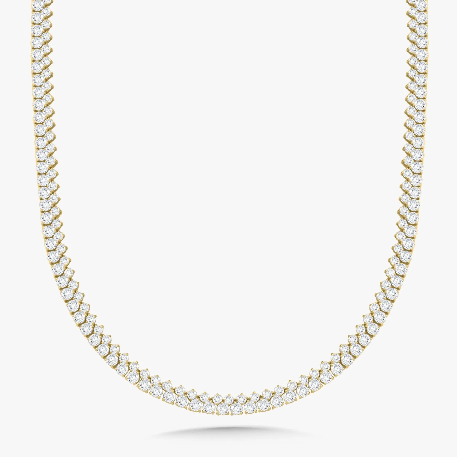 Capriana Double Row 30 Inch Tennis Necklace 35.56 ctw