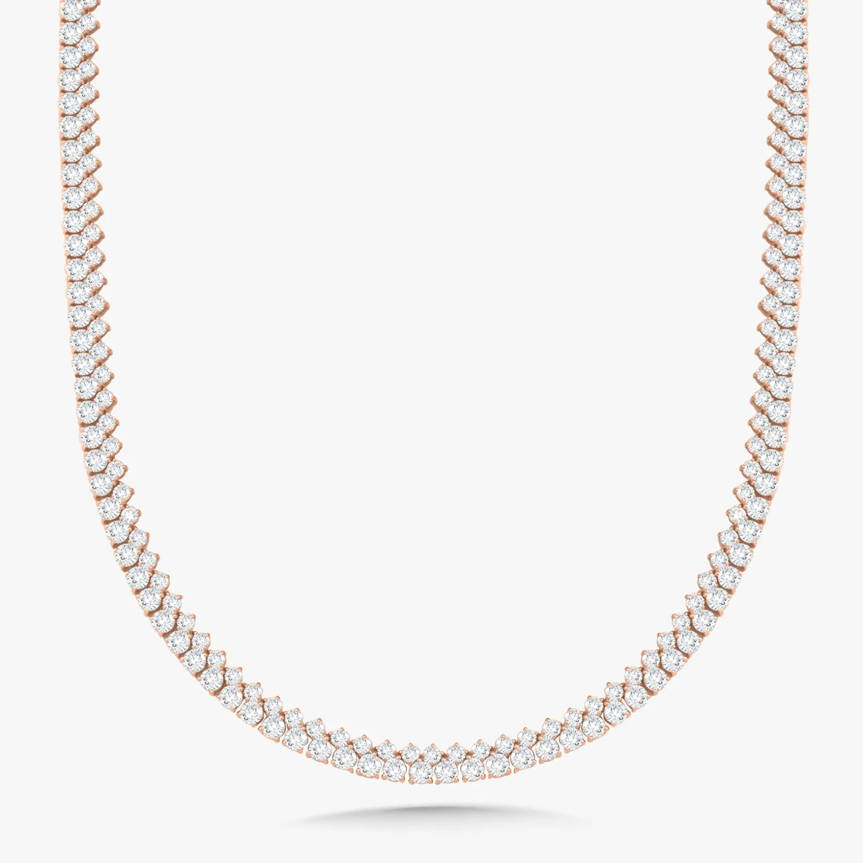 Capriana Double Row 30 Inch Tennis Necklace 35.56 ctw