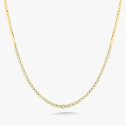 Carlie Graduated Illusion Cushion Cut Diamond Tennis Necklace 2.26 ctw