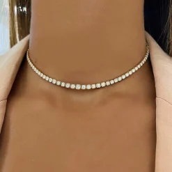 Carlie Graduated Illusion Cushion Cut Diamond Tennis Necklace 2.26 ctw