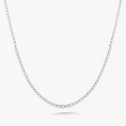 Carlie Graduated Illusion Cushion Cut Diamond Tennis Necklace 2.26 ctw