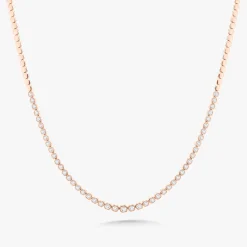 Carlie Graduated Illusion Cushion Cut Diamond Tennis Necklace 2.26 ctw