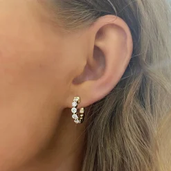 Charlie Cloud® Diamond Huggie Earrings 1.00 ctw