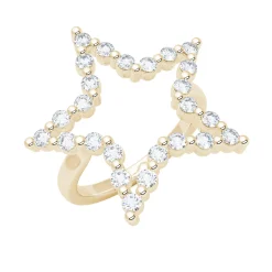 Charlie Cloud® Floating Diamond Star Ring 0.69 ctw