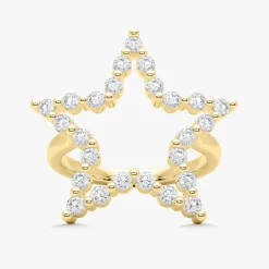 Charlie Cloud® Floating Diamond Star Ring 0.69 ctw