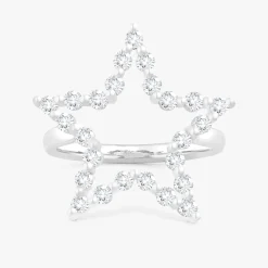 Charlie Cloud® Floating Diamond Star Ring 0.69 ctw