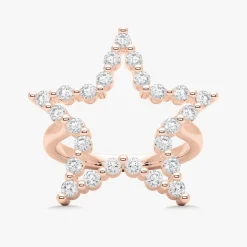 Charlie Cloud® Floating Diamond Star Ring 0.69 ctw