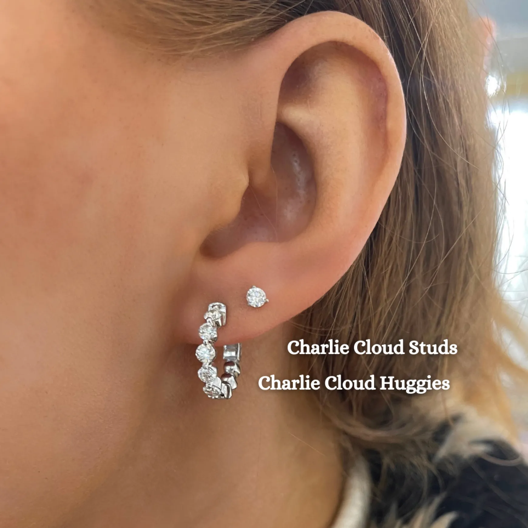 Charlie Cloud® Martini Diamond Stud Earrings