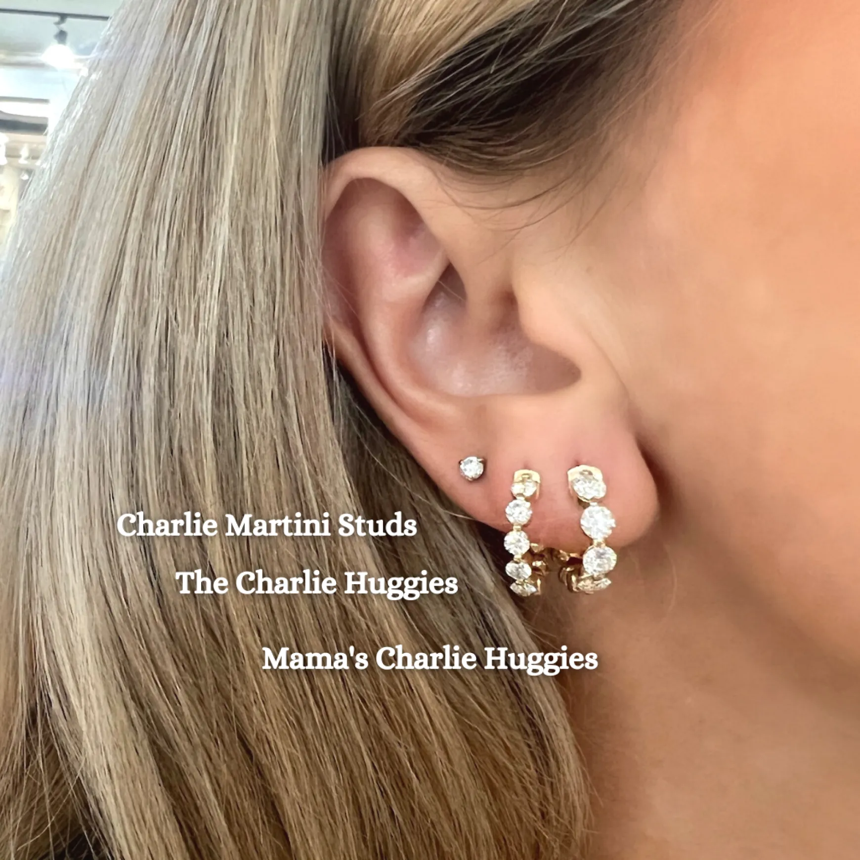 Charlie Cloud® Martini Diamond Stud Earrings