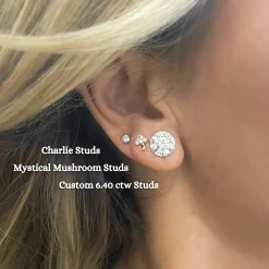 Charlie Cloud® Martini Diamond Stud Earrings