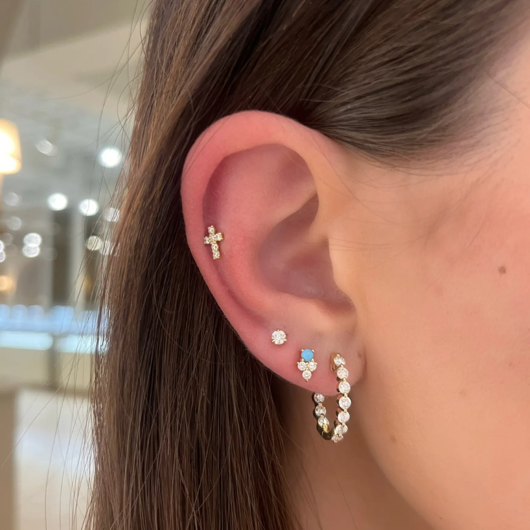 Charlie Cloud® Martini Diamond Stud Earrings