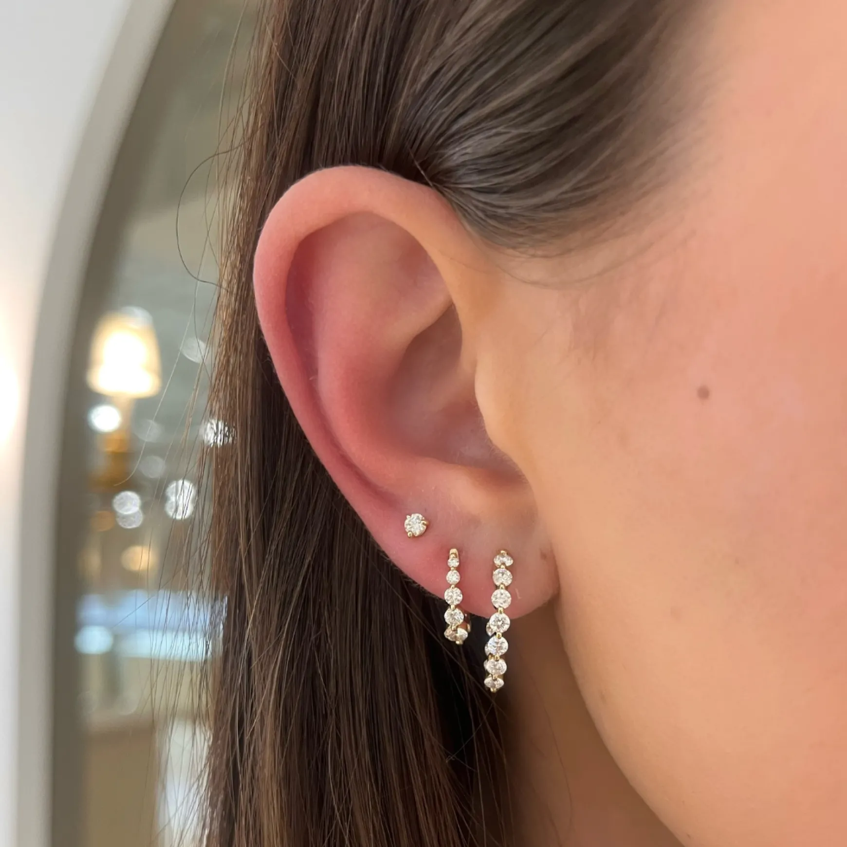 Charlie Cloud® Martini Diamond Stud Earrings