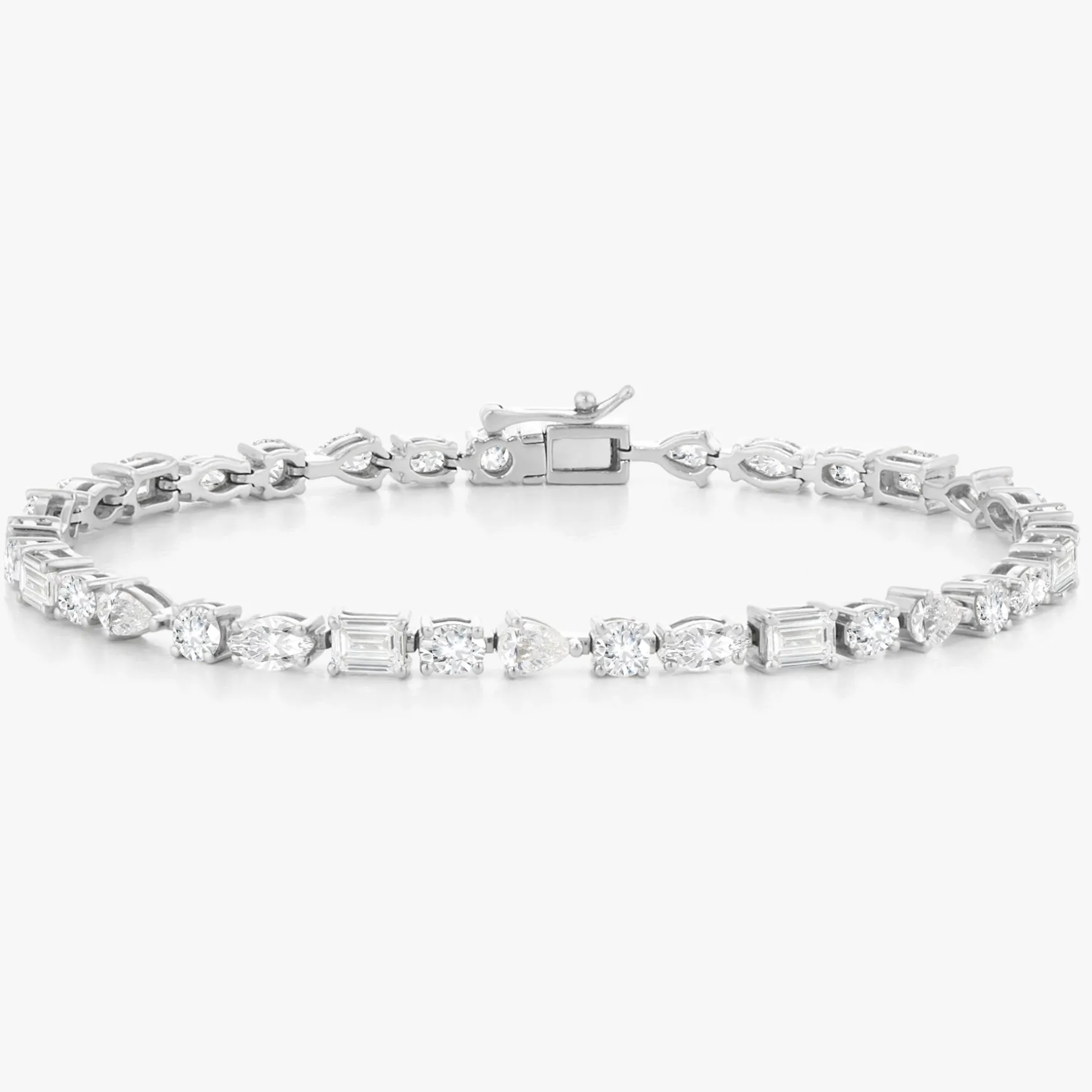 Charlotte Multi-Shape Fancy Diamond Tennis Bracelet 5.62 ctw