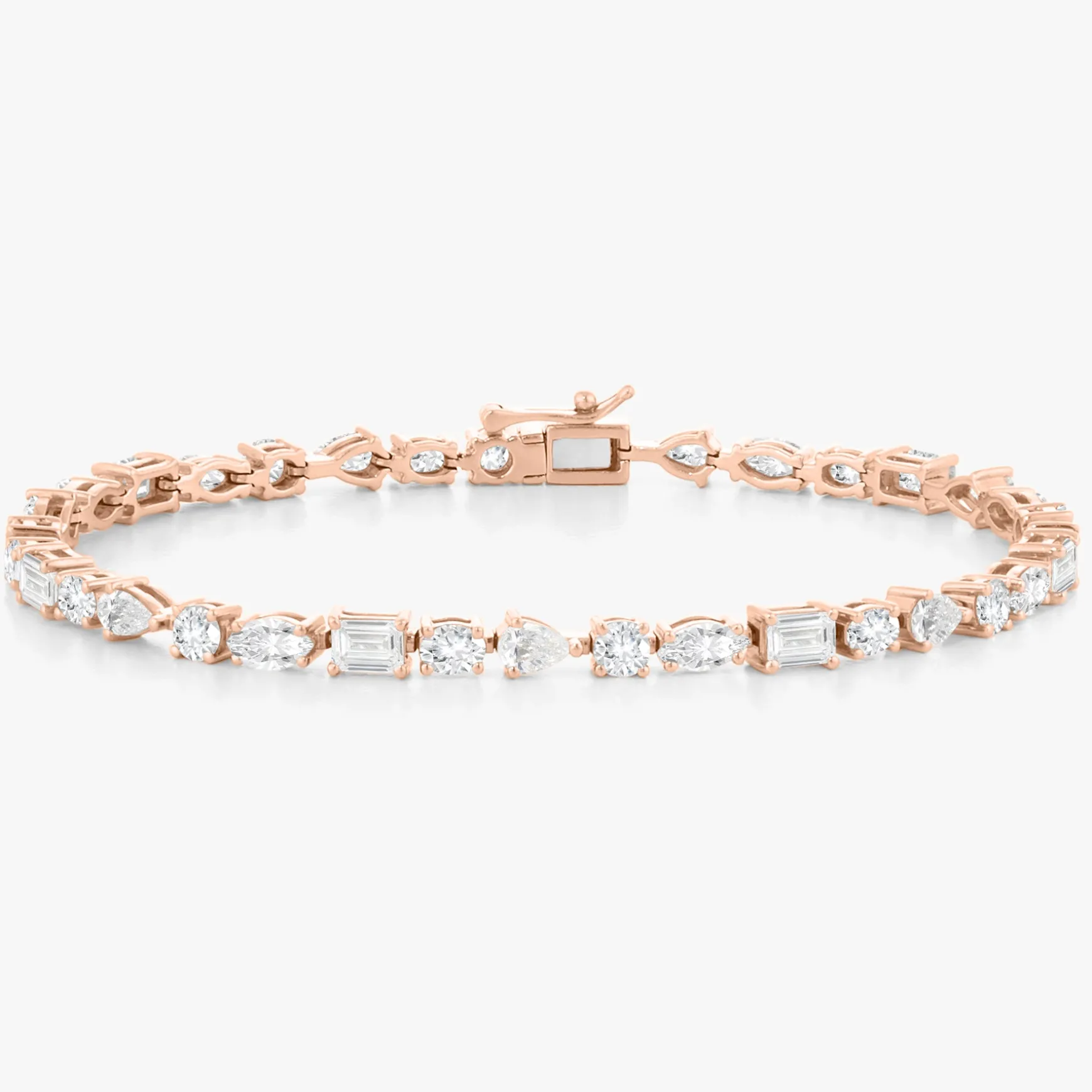 Charlotte Multi-Shape Fancy Diamond Tennis Bracelet 5.62 ctw