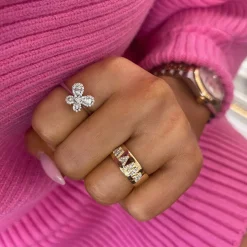 Chloe Baguette Butterfly Ring