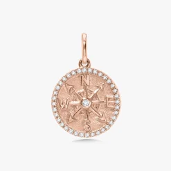 Compass Diamond Charm
