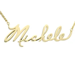 Custom Handwritten Gold Name Necklace