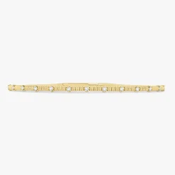 Daria Diamond Station Flexible Bangle Bracelet