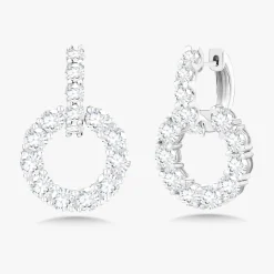 Delphine Diamond Drop Earrings 5.30 ctw