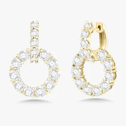 Delphine Diamond Drop Earrings 5.30 ctw