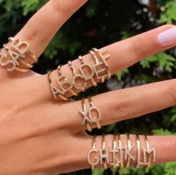 Diamond Initial Stacking Ring