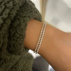 Elena Dainty Floating Diamonds Chain Bracelet 1.19 ctw