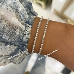 Elena Dainty Floating Diamonds Chain Bracelet 1.19 ctw