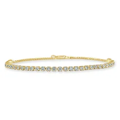 Elena Dainty Floating Diamonds Chain Bracelet 1.19 ctw