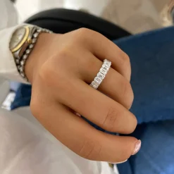 Emerald Cut Diamond Band 3.55 ctw