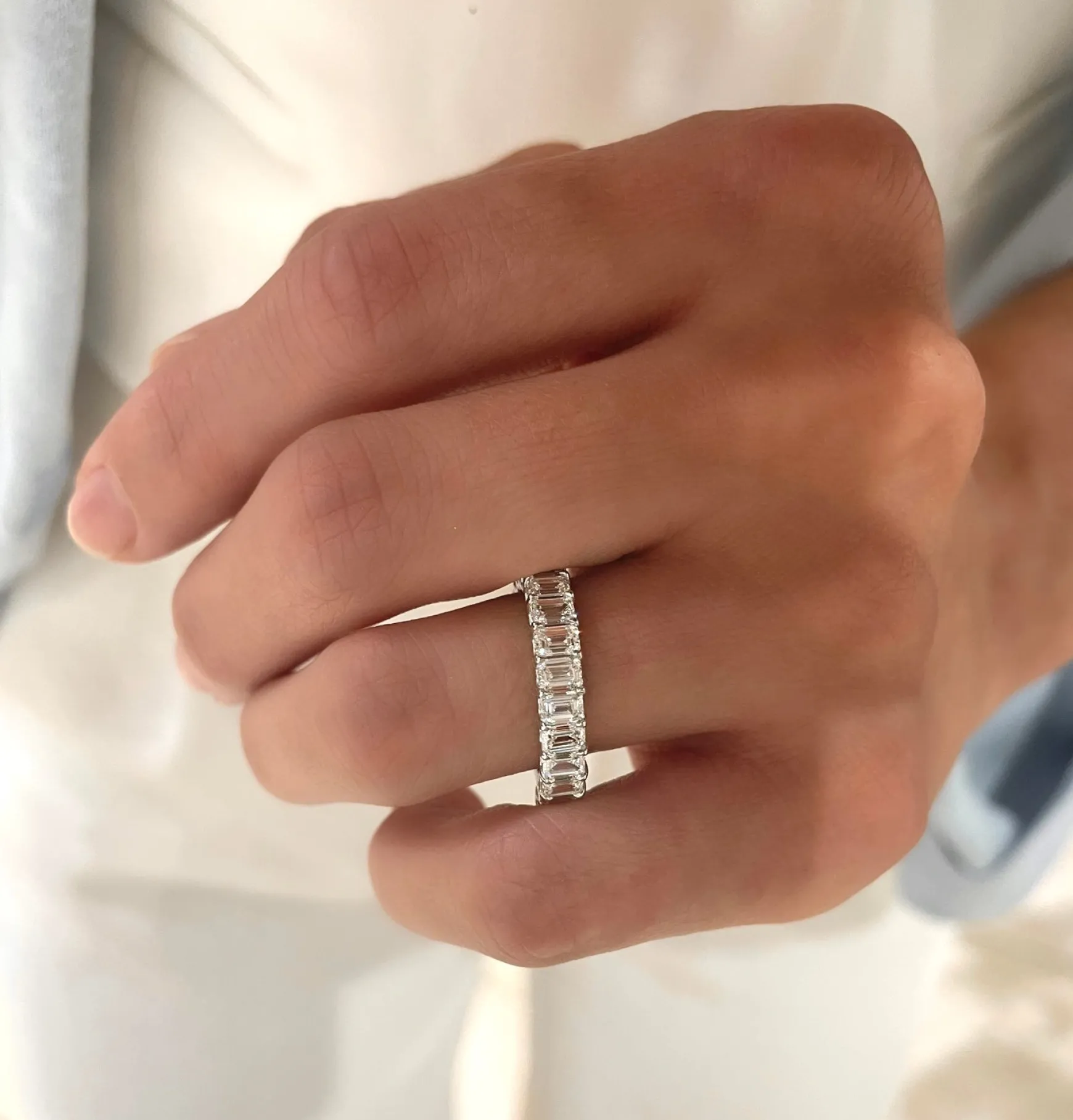 Emerald Cut Diamond Band 2.25 ctw