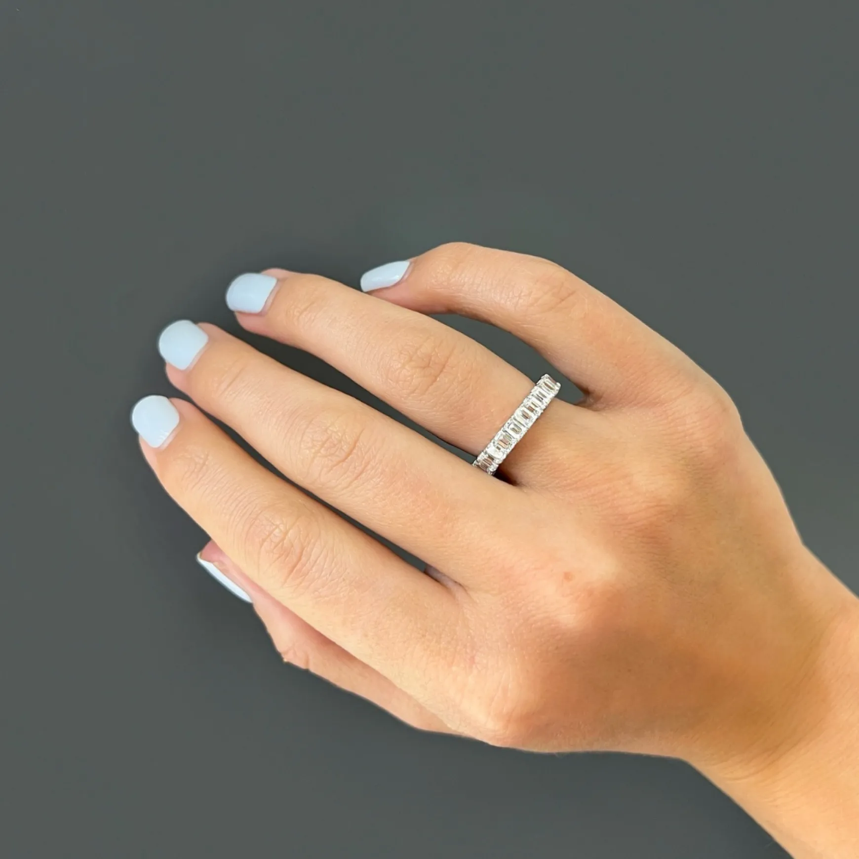 Emerald Cut Diamond Band 2.25 ctw