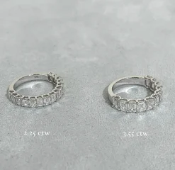 Emerald Cut Diamond Band 2.25 ctw