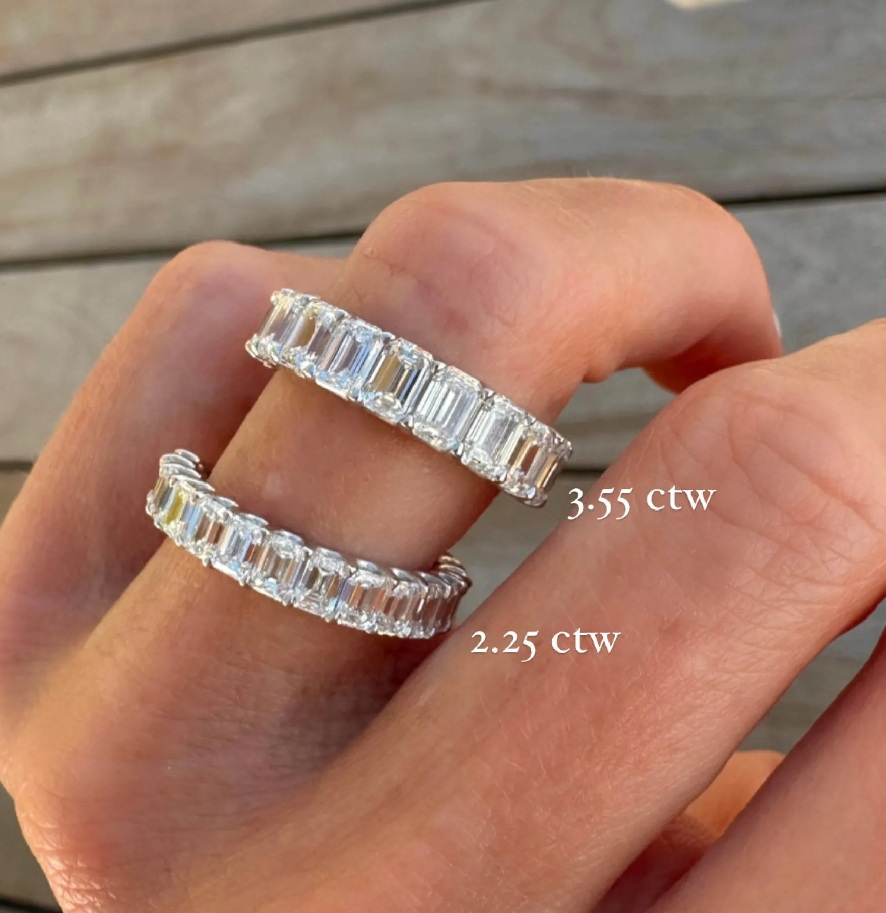 Emerald Cut Diamond Band 2.25 ctw