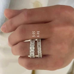Emerald Cut Diamond Band 2.25 ctw