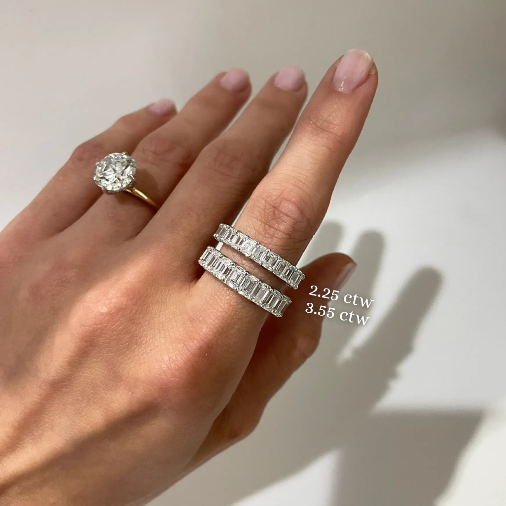 Emerald Cut Diamond Band 2.25 ctw