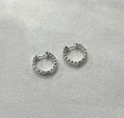 Emerald Cut Diamond Huggie Earrings 3 ctw