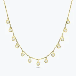Faye Diamonds By The Yard Drop Necklace