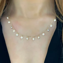 Faye Diamonds By The Yard Drop Necklace